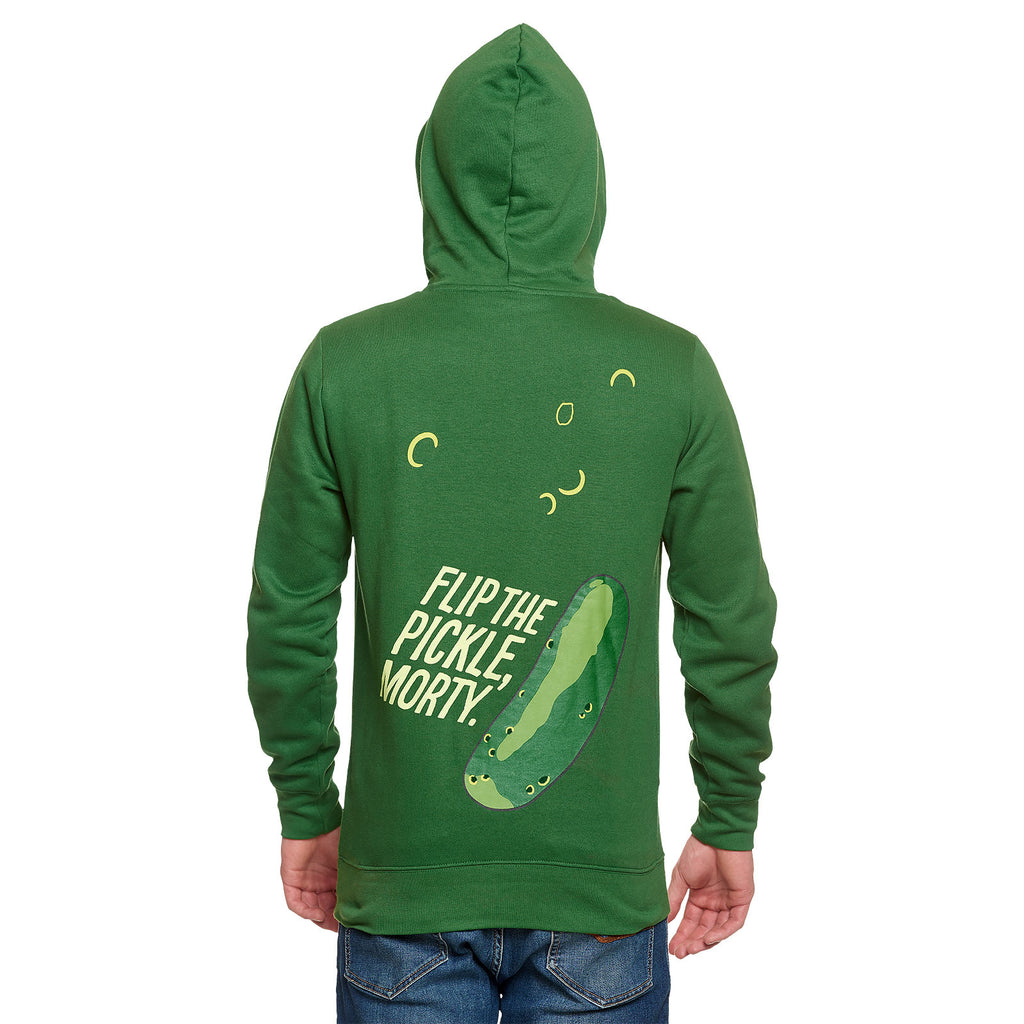 Produktbild Rick and Morty - Pickle Rick Face Hoodie grün