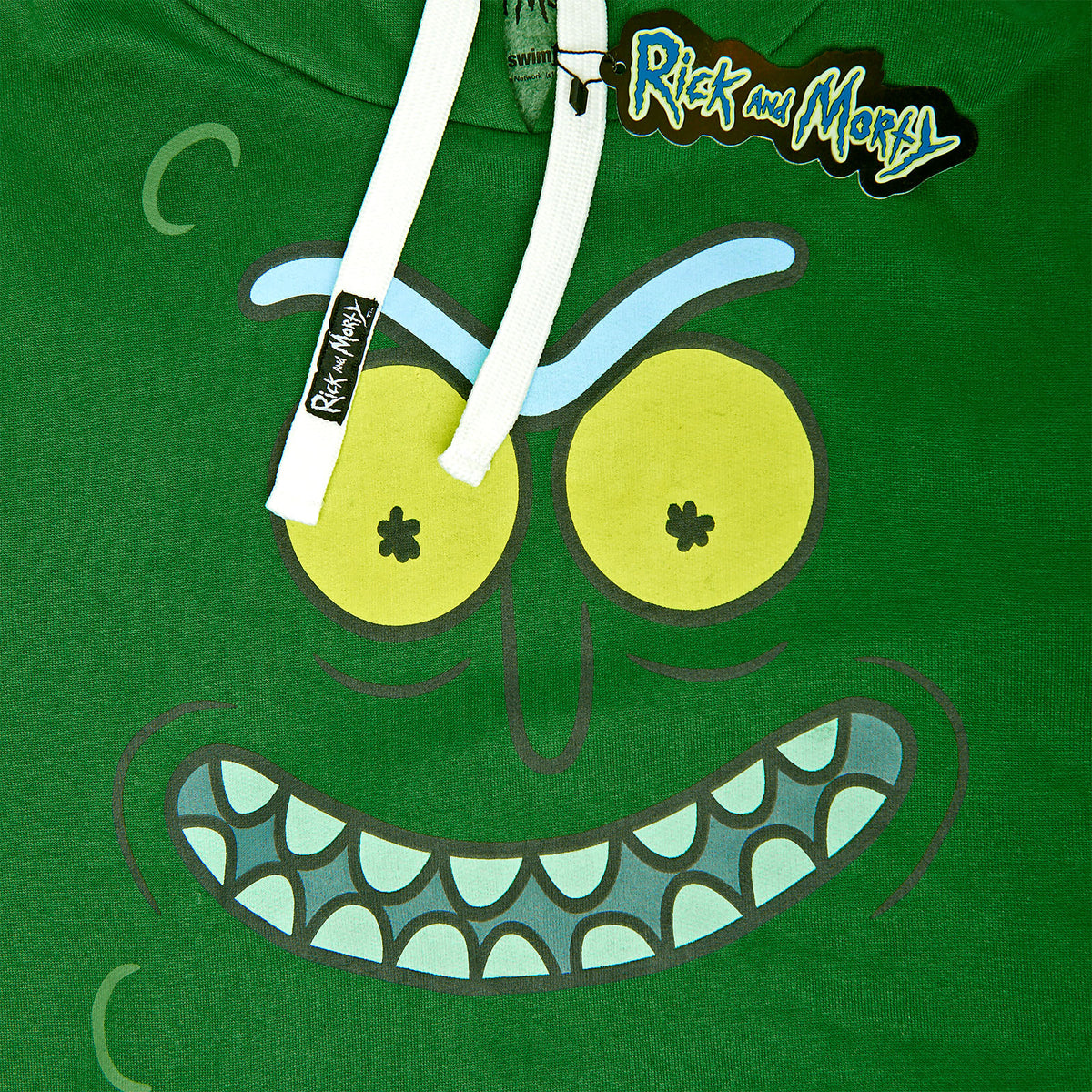 Produktbild Rick and Morty - Pickle Rick Face Hoodie grün