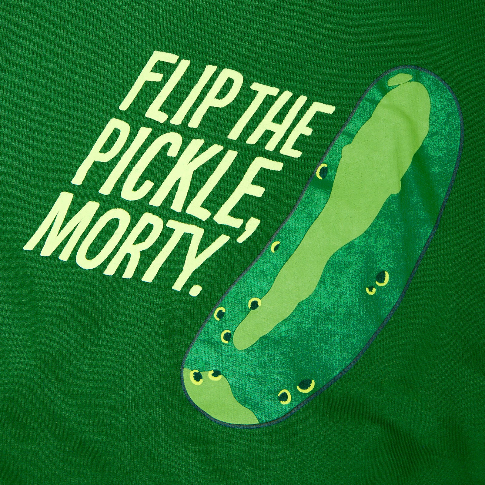 Produktbild Rick and Morty - Pickle Rick Face Hoodie grün