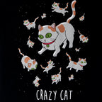 Produktbild Rick and Morty - Crazy Cat T-Shirt Damen schwarz