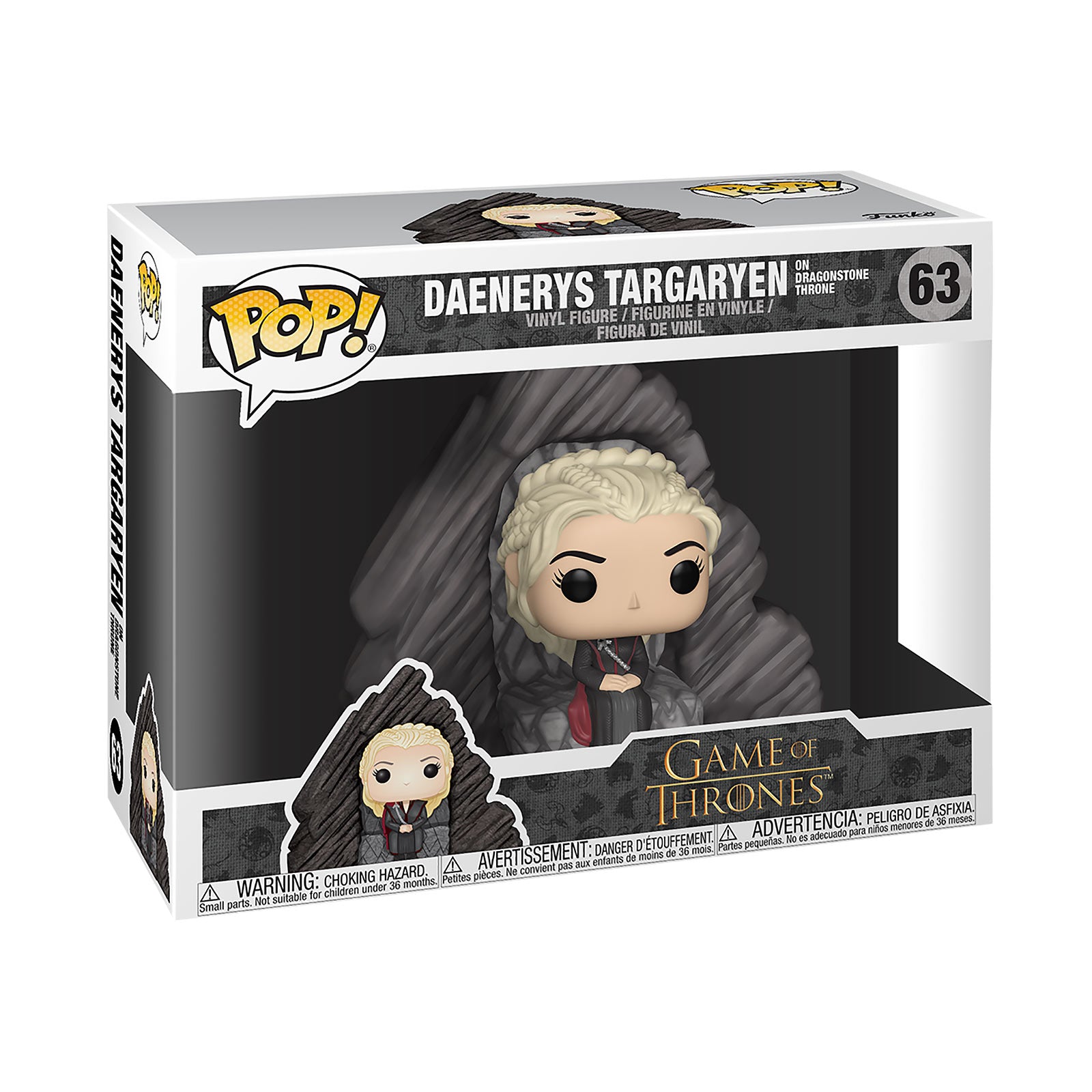 Produktbild Game of Thrones - Daenerys auf Drachenstein Thron Funko Pop Figur