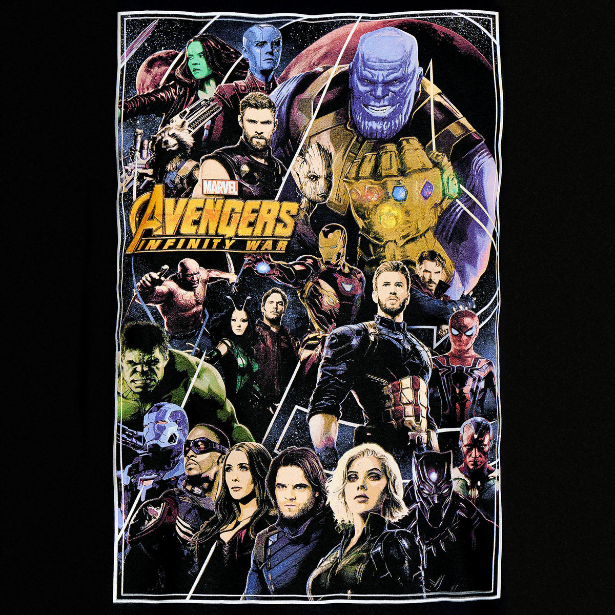 Produktbild Avengers - Infinity War Poster Collage T-Shirt schwarz