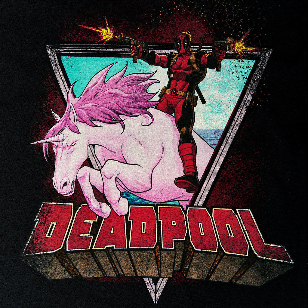 Produktbild Deadpool - Unicorn Ride T-Shirt schwarz