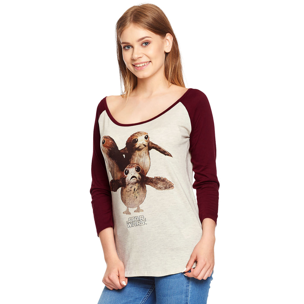 Produktbild Star Wars - Triple Porg Longsleeve Damen