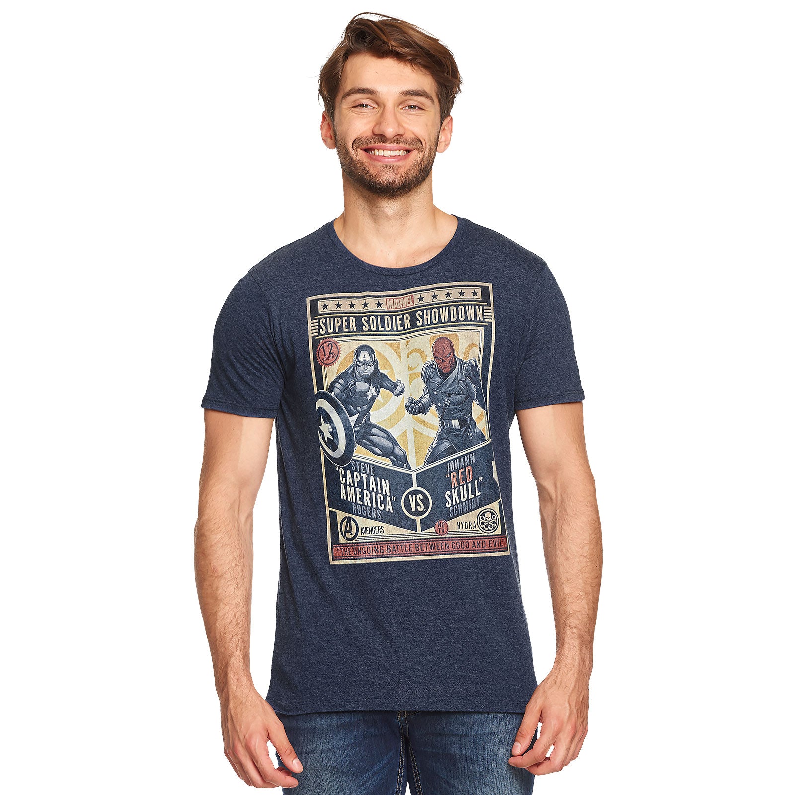 Produktbild Captain America - Super Soldier Showdown T-Shirt blau