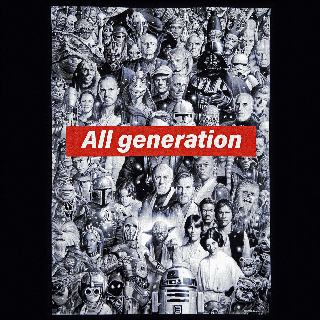 Produktbild Star Wars - All Generation T-Shirt schwarz
