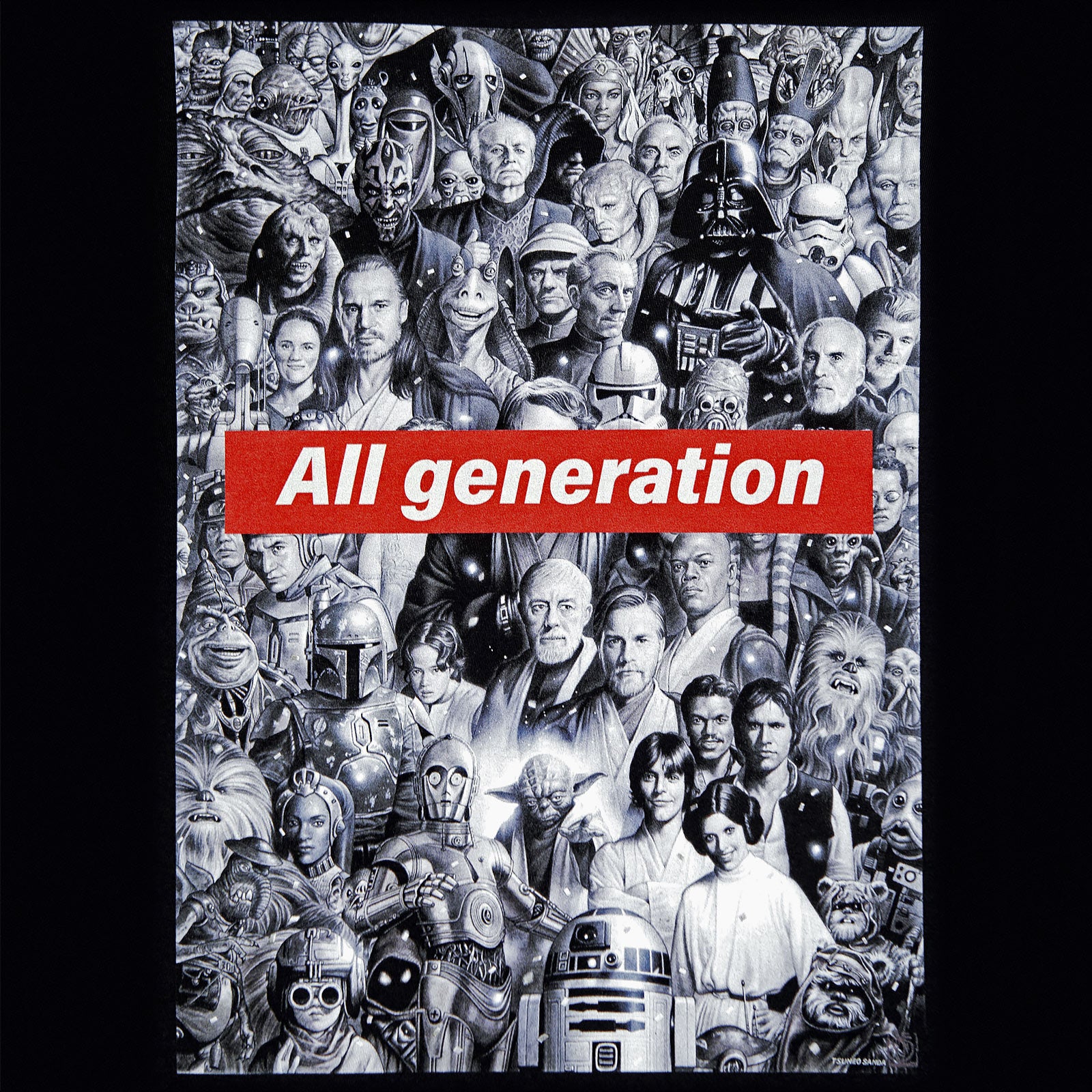 Produktbild Star Wars - All Generation T-Shirt schwarz