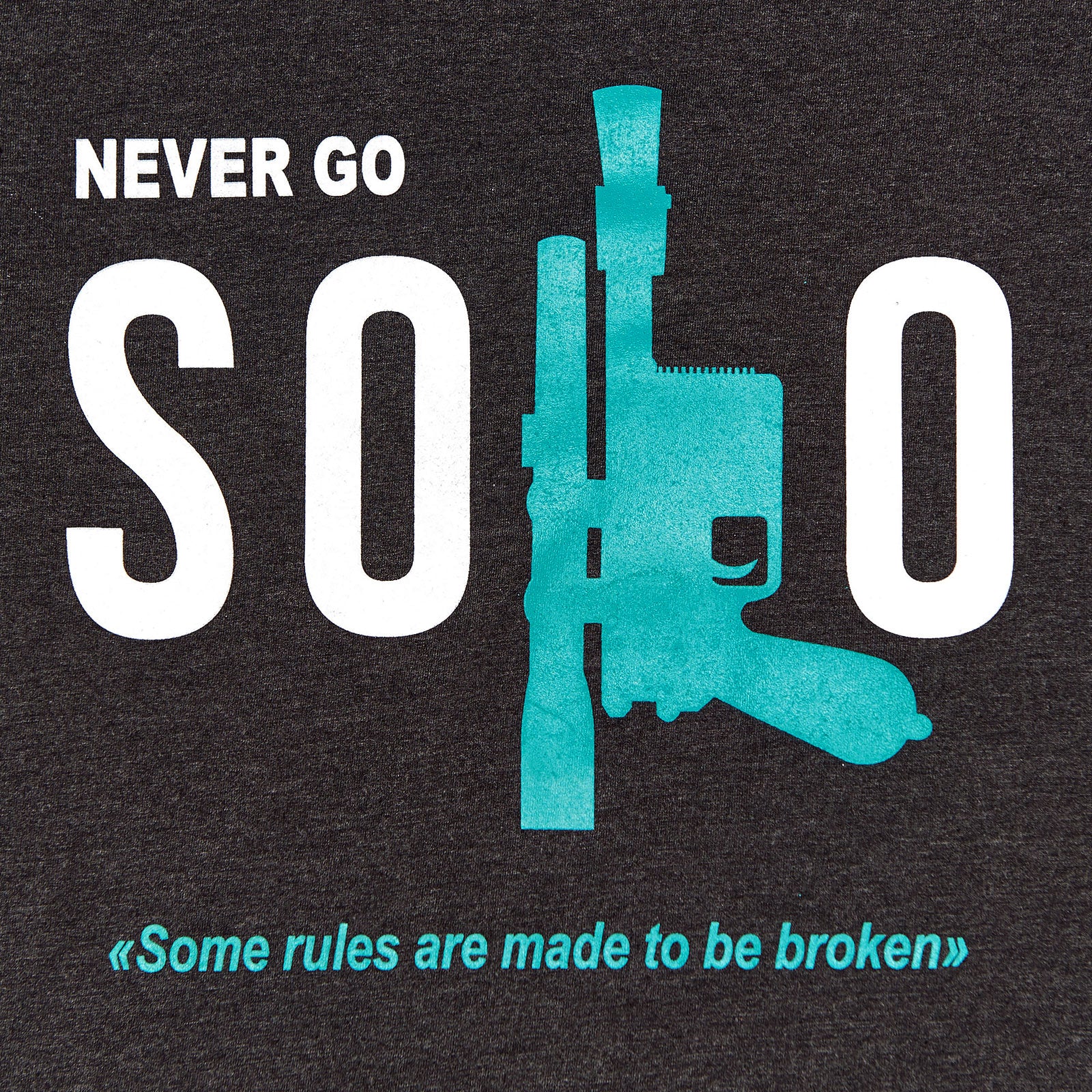 Produktbild Star Wars - Never Go Solo T-Shirt grau