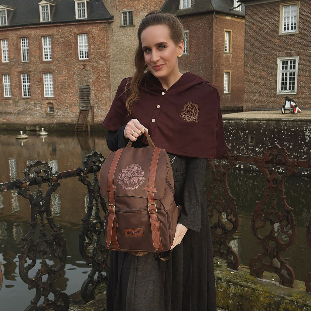 Produktbild Harry Potter - Hogwarts Wappen Rucksack braun