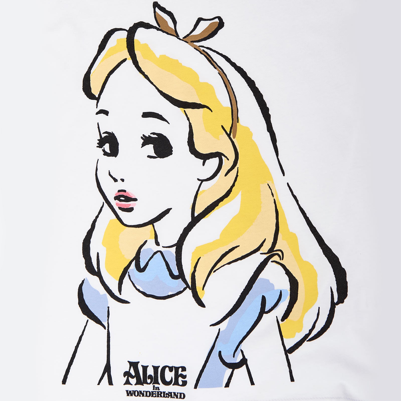 Produktbild Alice im Wunderland - Portrait T-Shirt Damen weiß