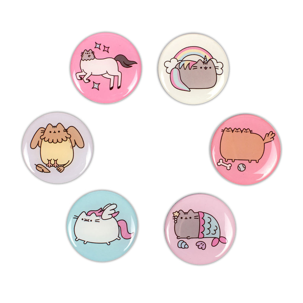 Produktbild Pusheen - Button 6er Magnet-Set