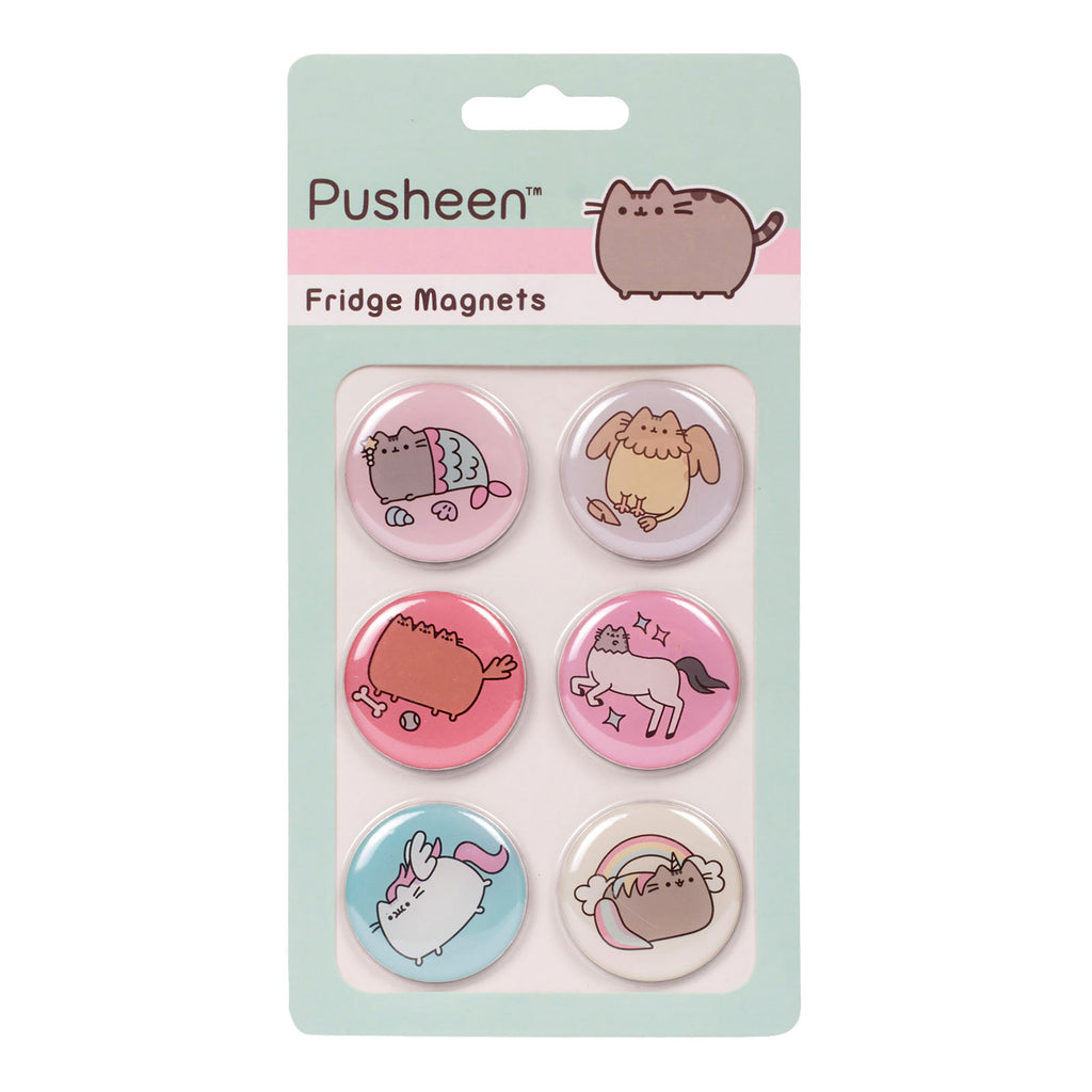 Produktbild Pusheen - Button 6er Magnet-Set