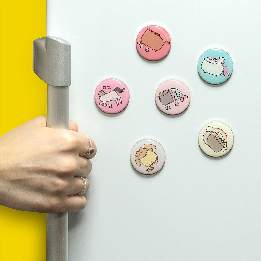 Produktbild Pusheen - Button 6er Magnet-Set