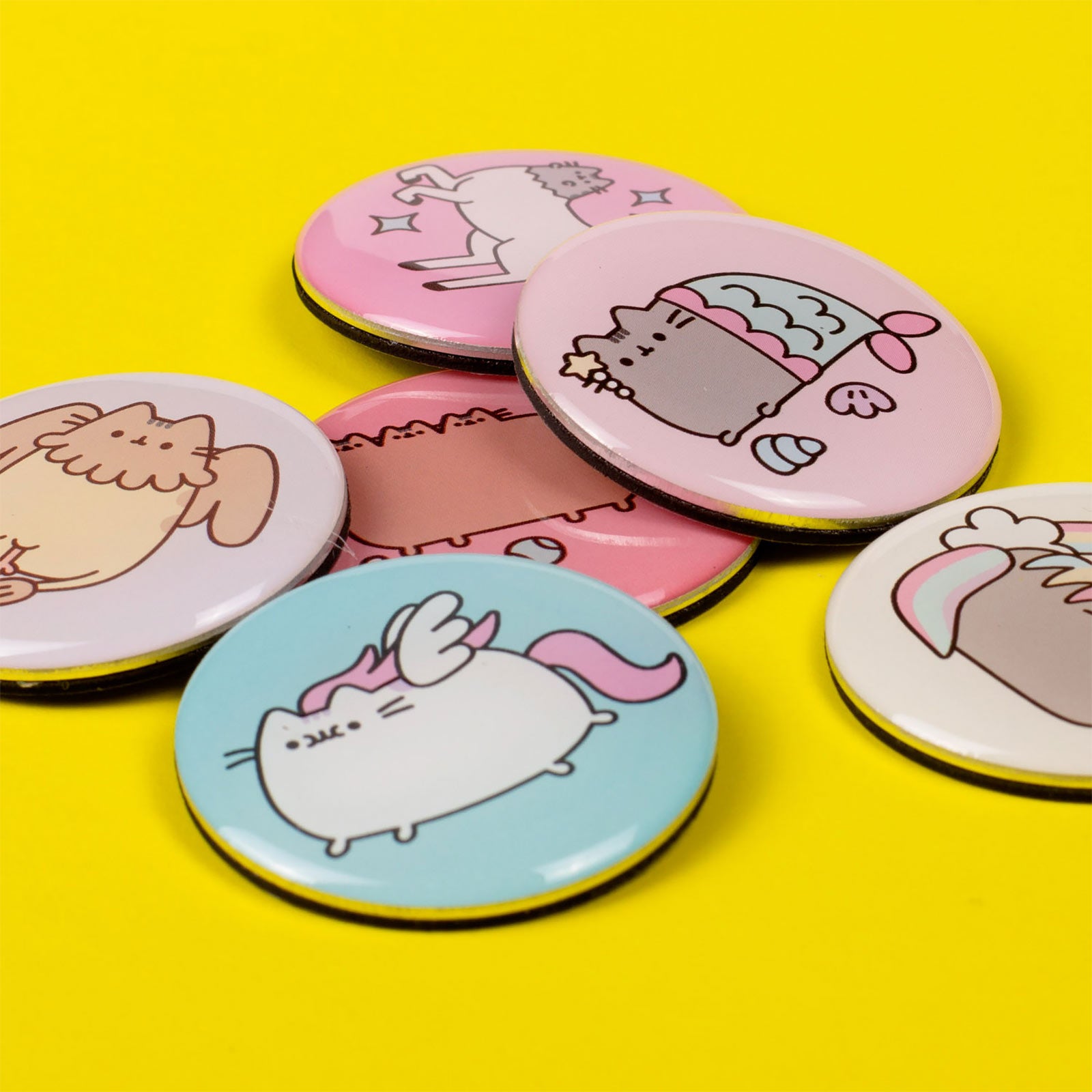 Produktbild Pusheen - Button 6er Magnet-Set