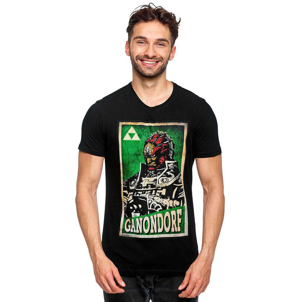 Produktbild Zelda - Ganondorf Propaganda Poster T-Shirt schwarz