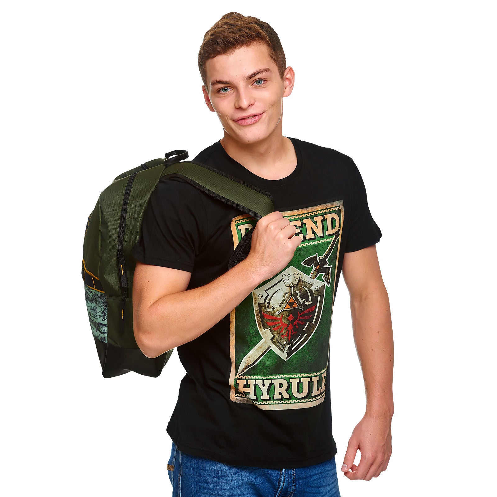 Produktbild Zelda - Defend Hyrule Propaganda Poster T-Shirt schwarz