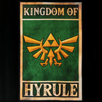 Produktbild Zelda - Kingdom of Hyrule Propaganda Poster T-Shirt schwarz