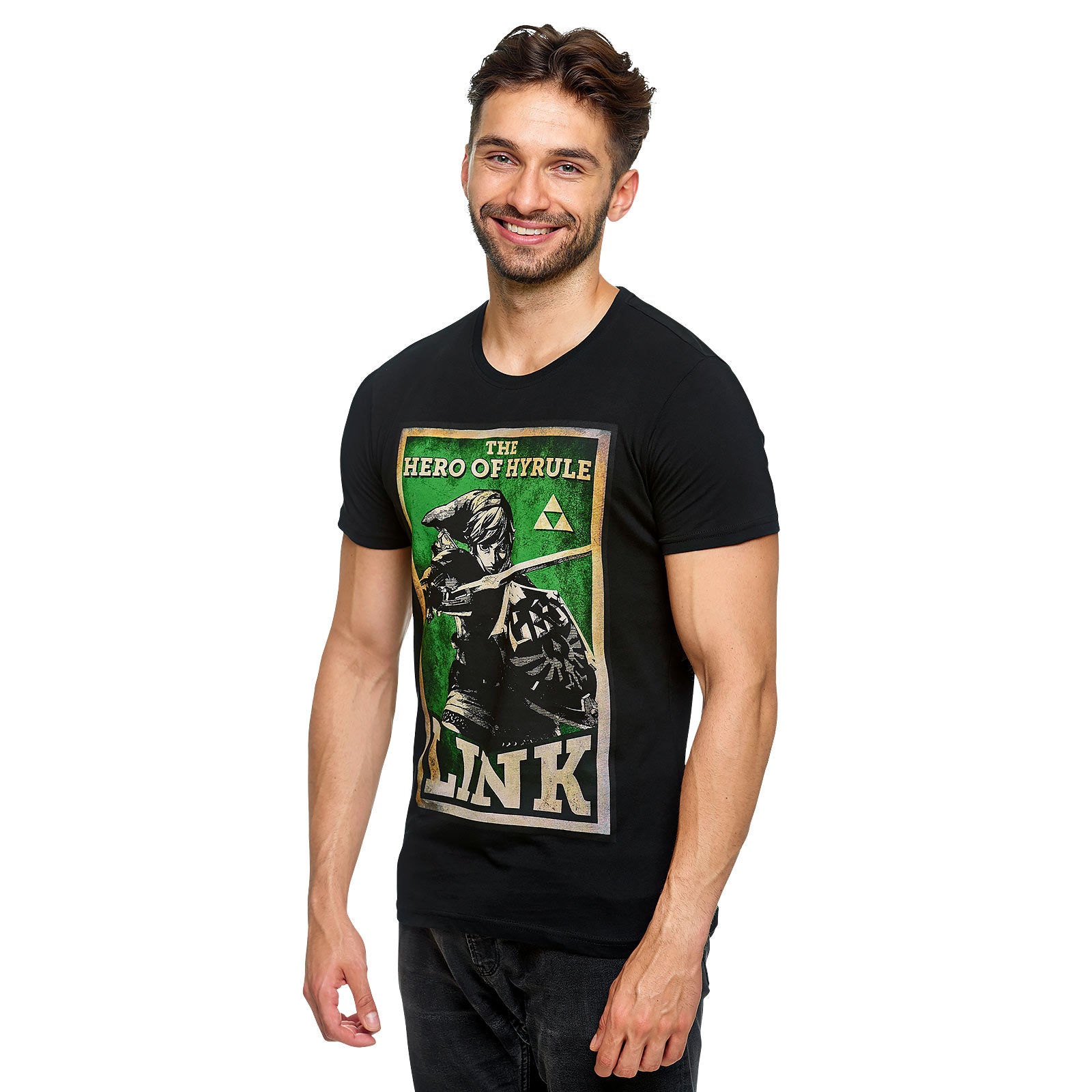 Produktbild Zelda - Link Hero of Hyrule Propaganda Poster T-Shirt schwarz