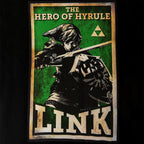 Produktbild Zelda - Link Hero of Hyrule Propaganda Poster T-Shirt schwarz