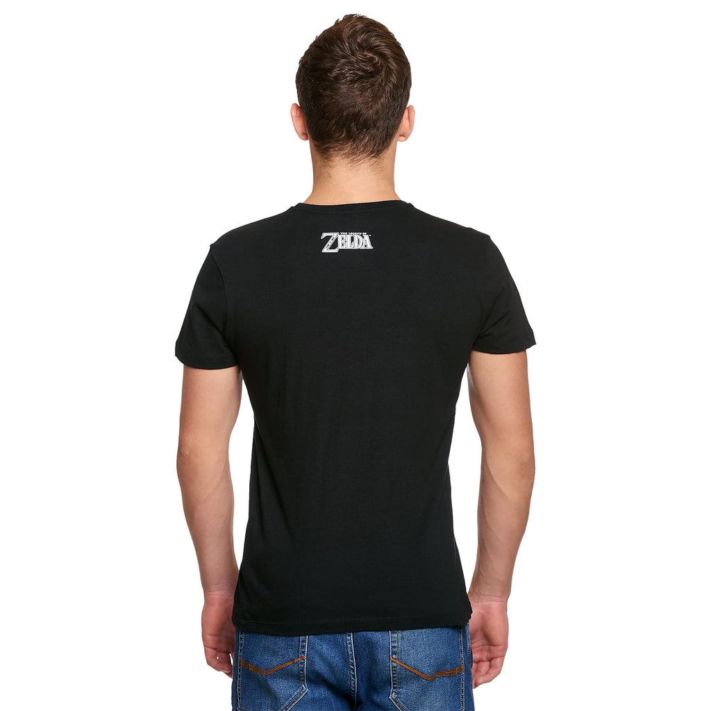 Produktbild Zelda - Link Triforce Propaganda Poster T-Shirt schwarz