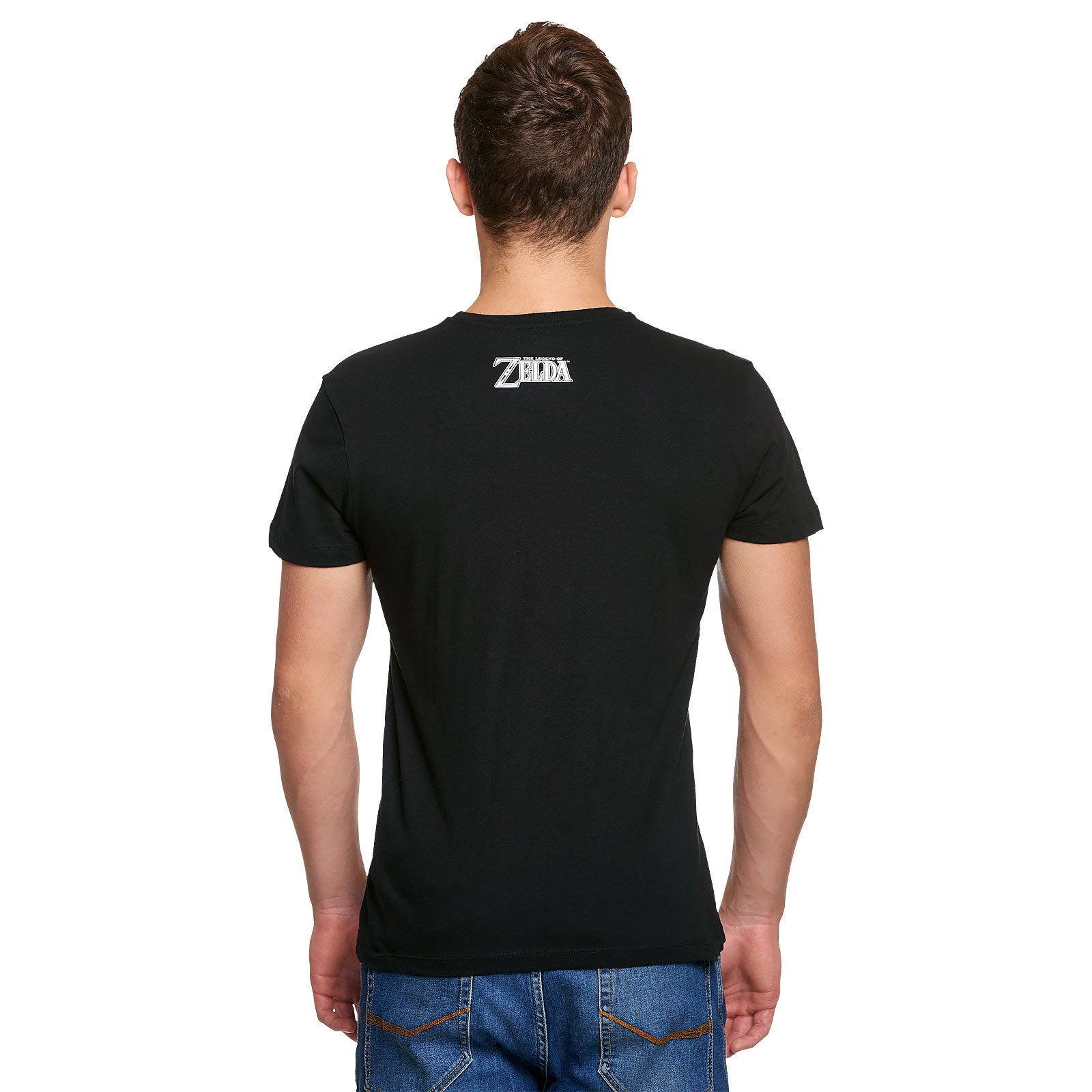 Produktbild Zelda - Link Triforce Propaganda Poster T-Shirt schwarz