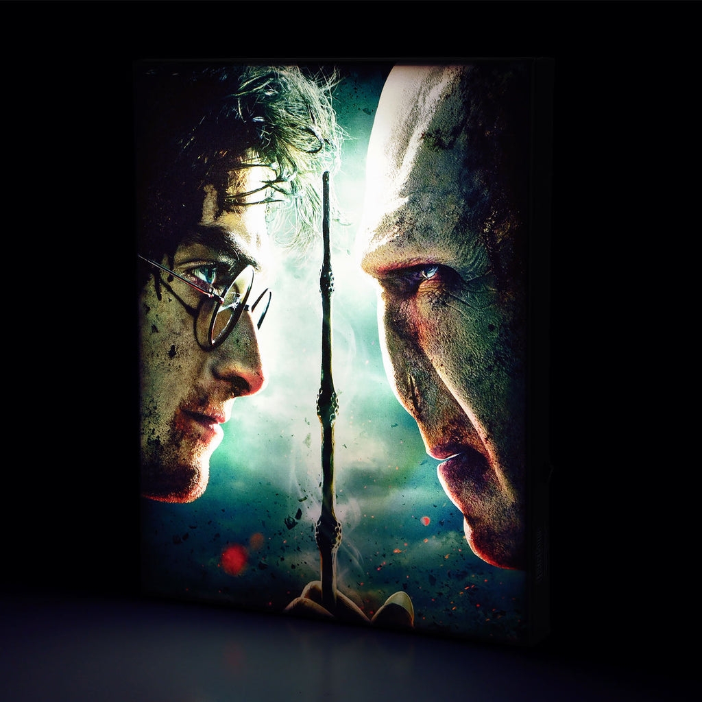 Produktbild Harry Potter - Harry vs. Voldemort Wandbild mit Licht