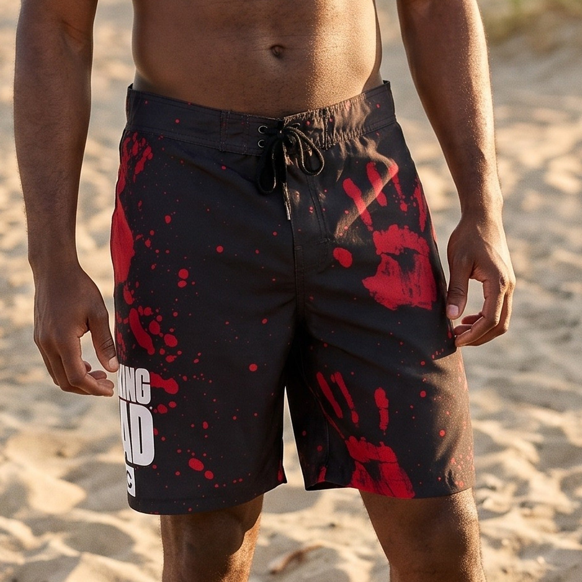 Produktbild Walking Dead - Blood Hands Badeshorts schwarz