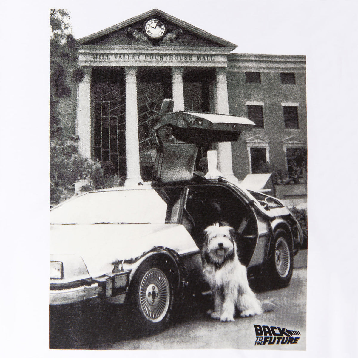Product image Back to the Future - Einstein with DeLorean T-Shirt white
