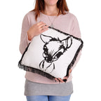 Produktbild Bambi - Portrait Kissen mit Fransen
