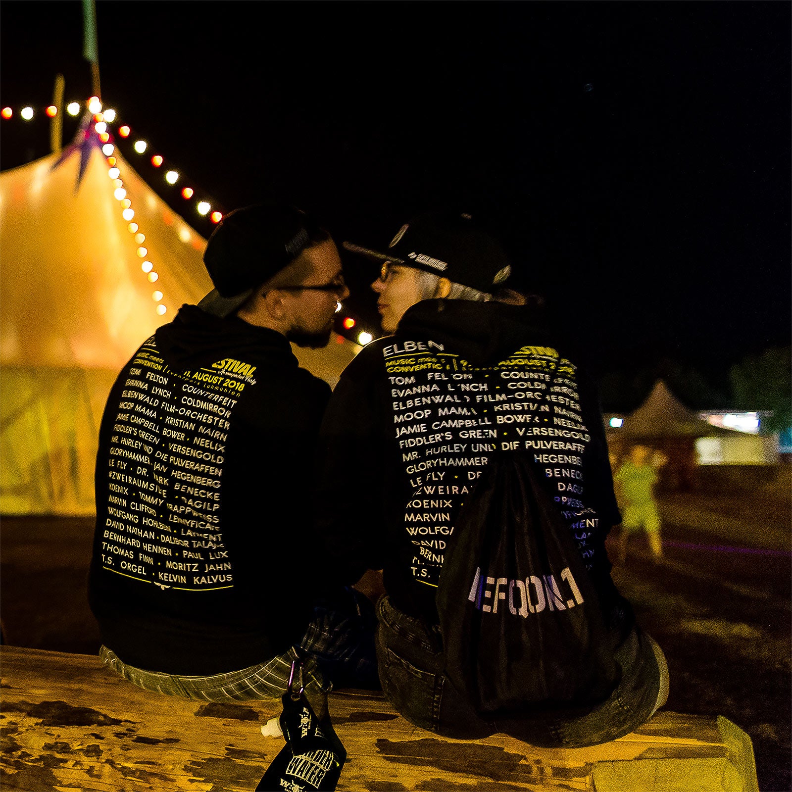 Produktbild Elbenwald Festival Hoodie schwarz
