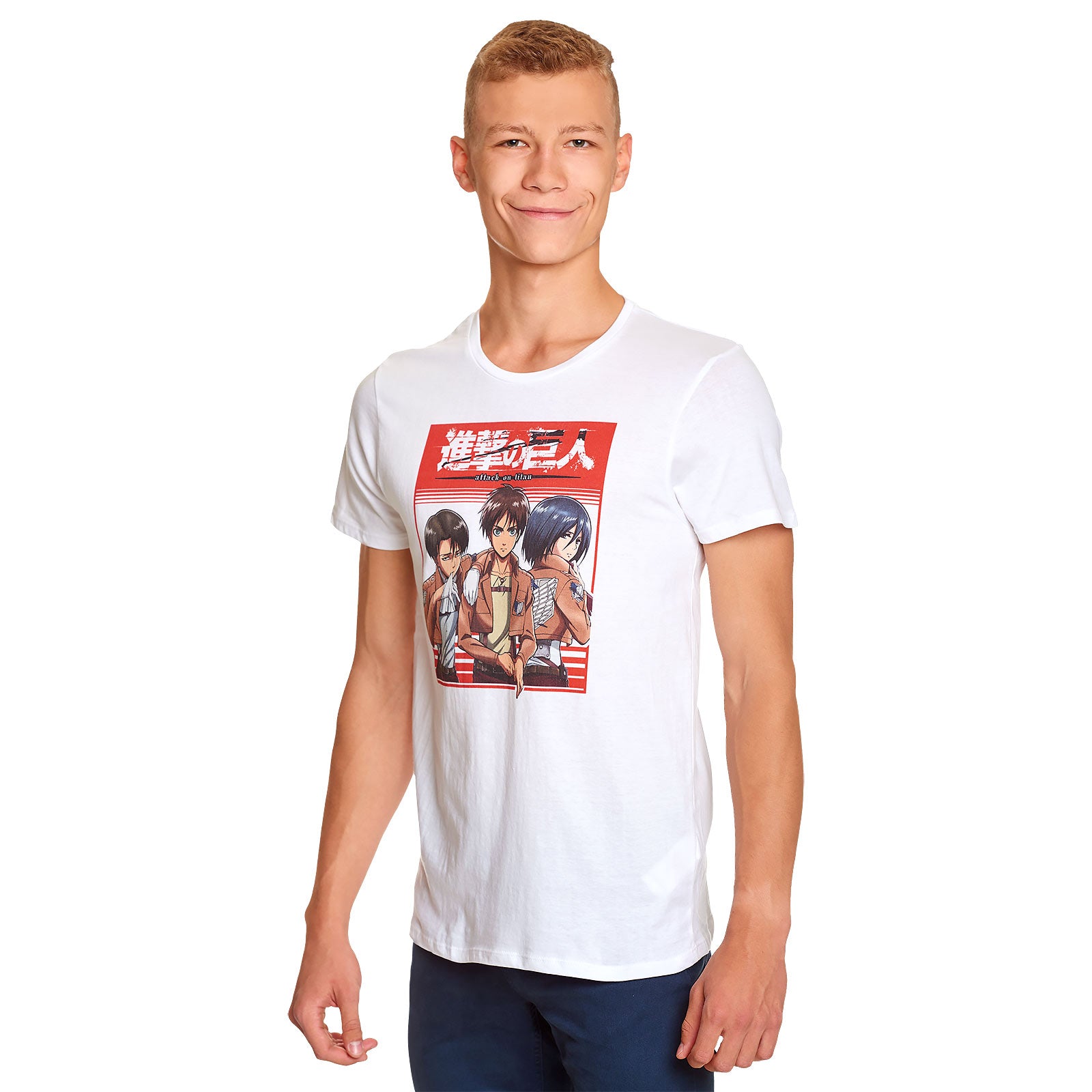 Produktbild Attack on Titan - Survey Corps Trio T-Shirt weiß