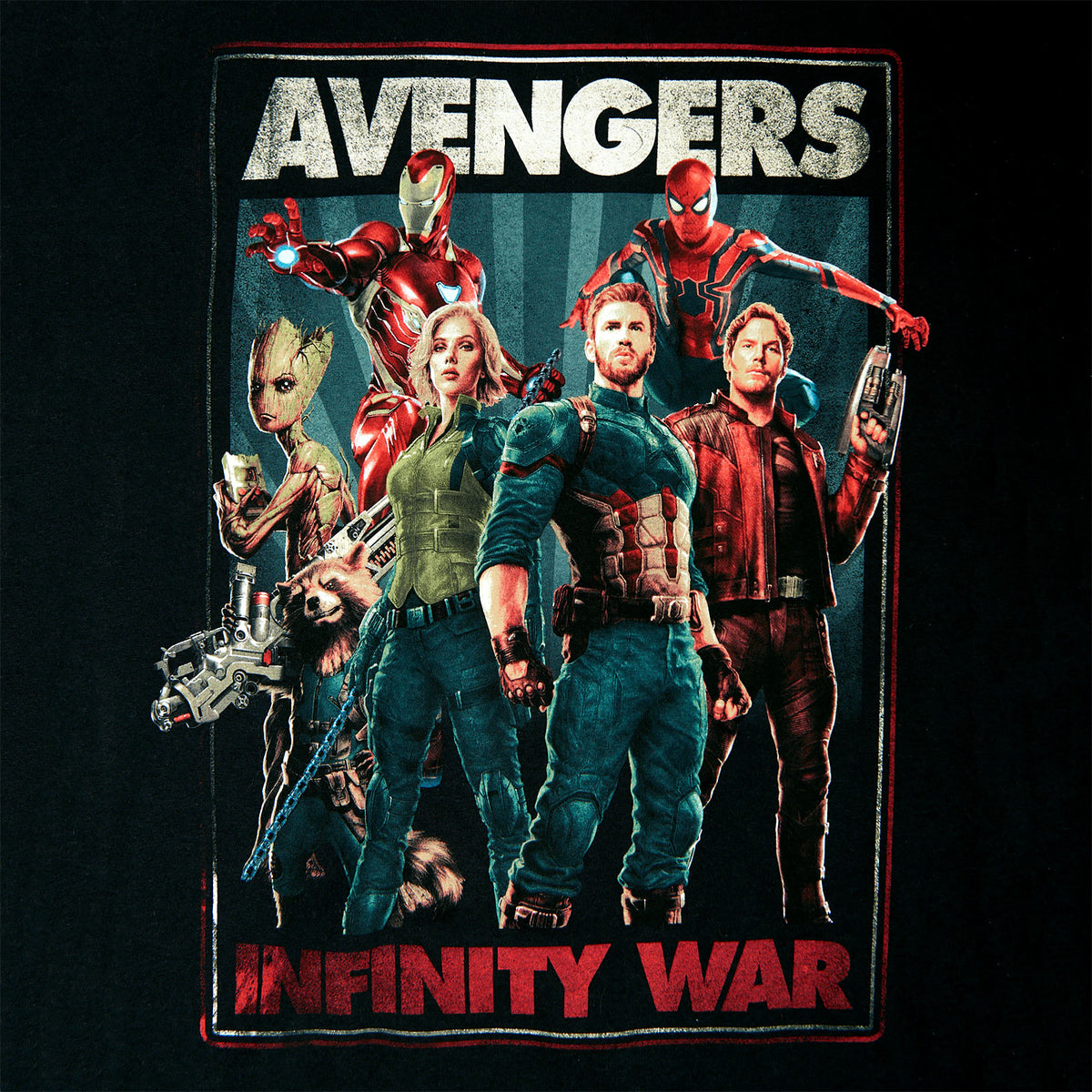 Produktbild Avengers - Infinity Heroes Collage T-Shirt schwarz