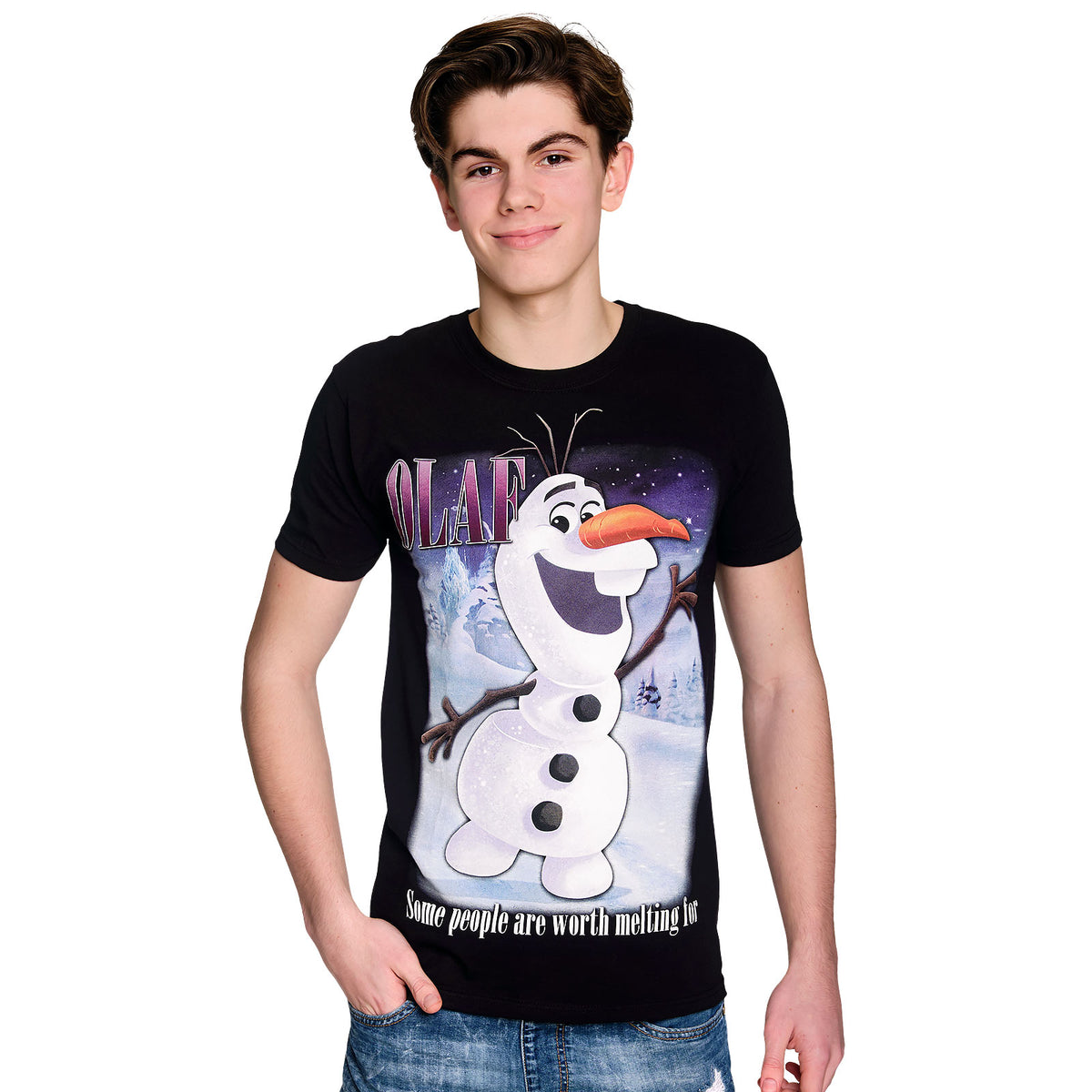 Produktbild Frozen - Olaf Worth Melting For T-Shirt schwarz