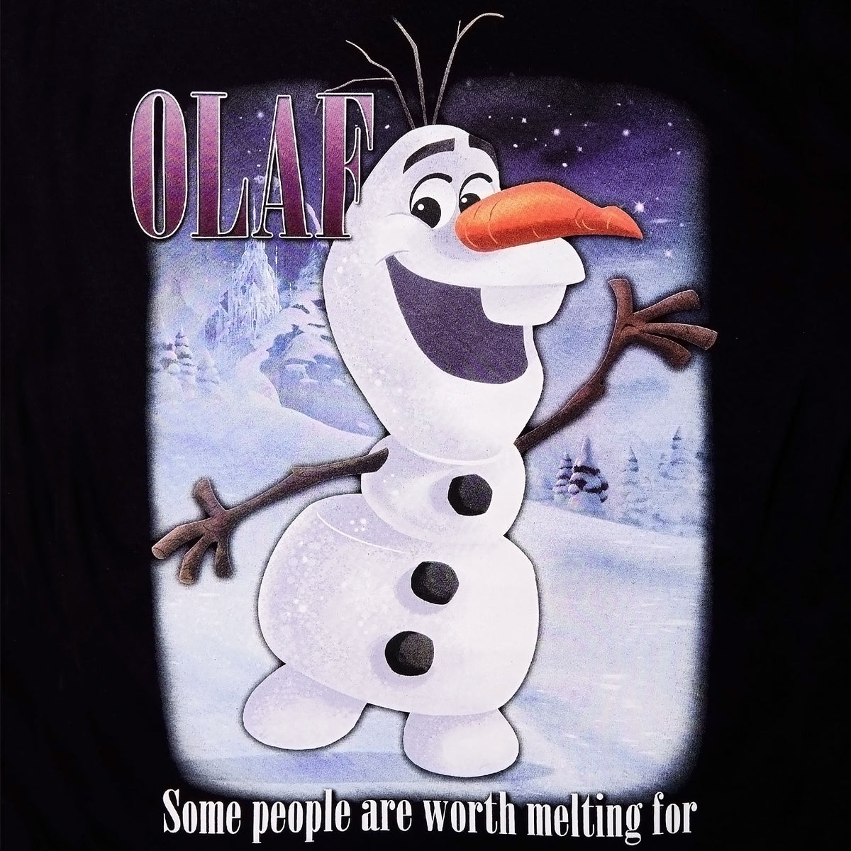 Produktbild Frozen - Olaf Worth Melting For T-Shirt schwarz