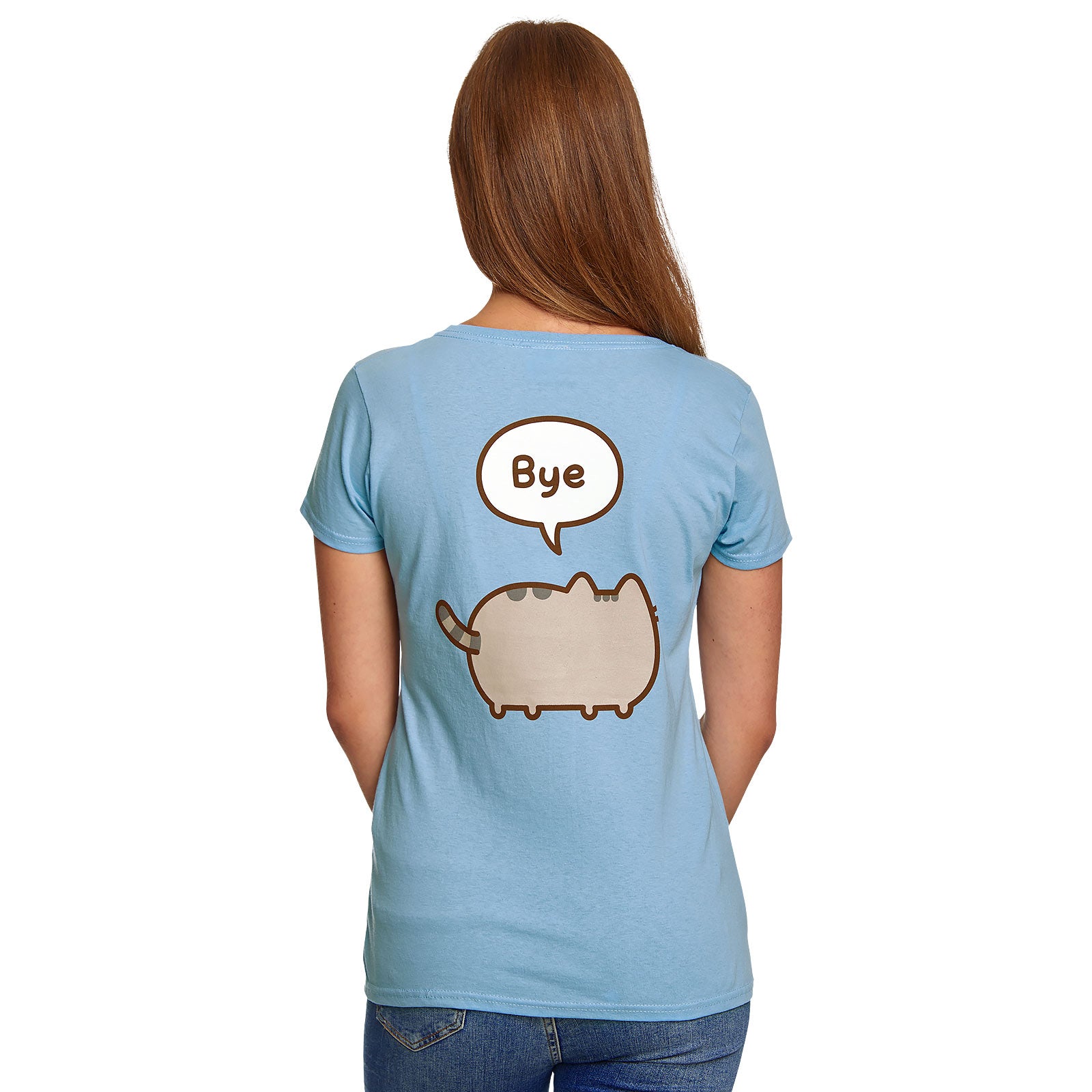 Produktbild Pusheen - Hi Bye! T-Shirt Damen blau