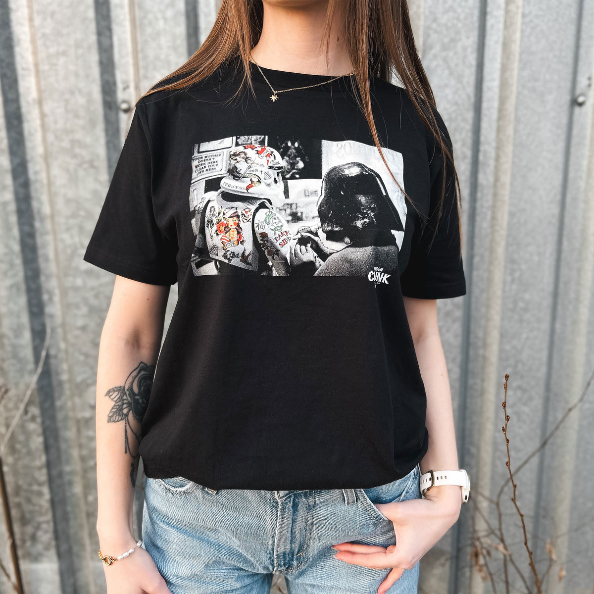 Produktbild Dark Side Tattoo T-Shirt für Star Wars Fans schwarz