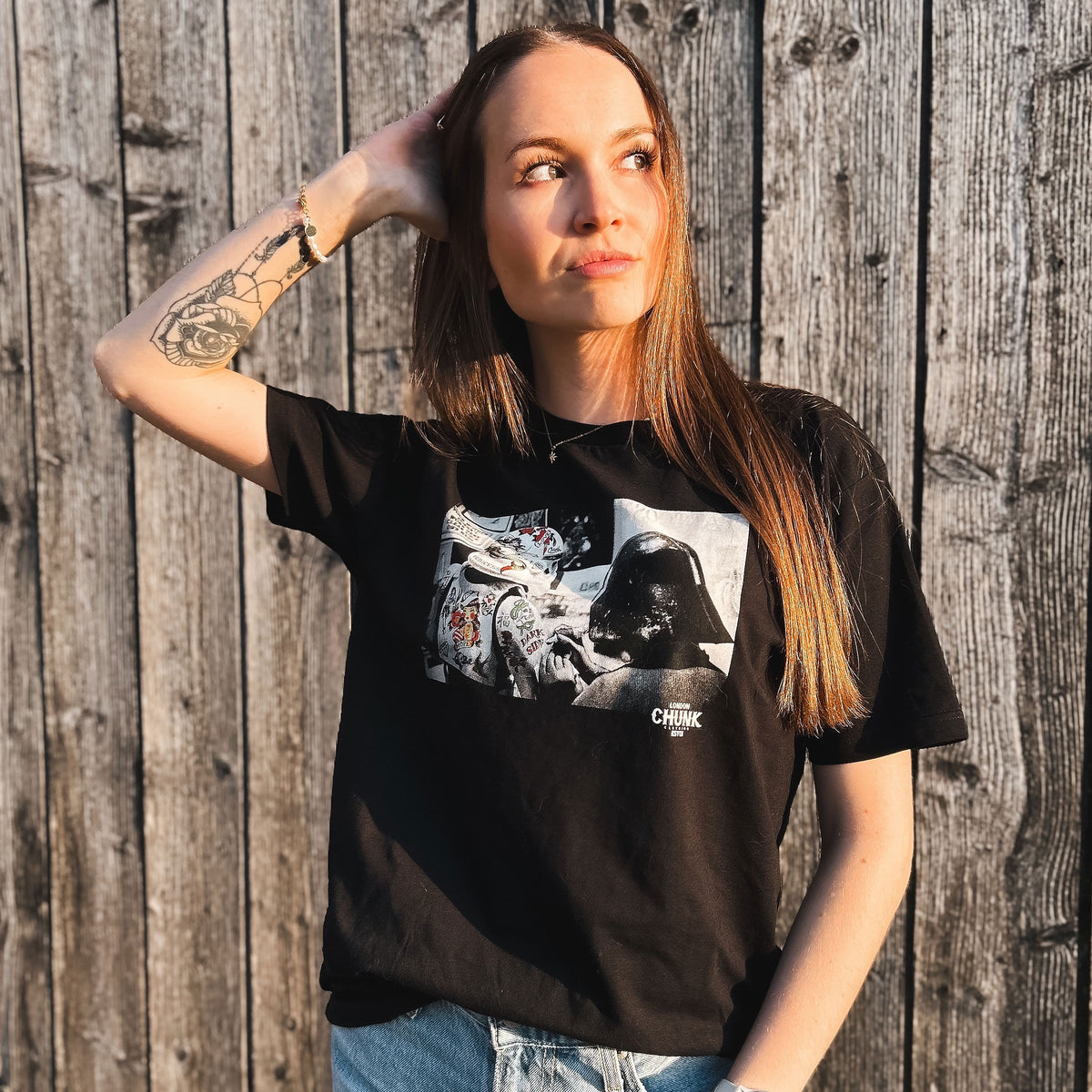 Produktbild Dark Side Tattoo T-Shirt für Star Wars Fans schwarz