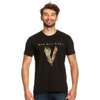 Produktbild Vikings - Who Will Rise Logo T-Shirt schwarz