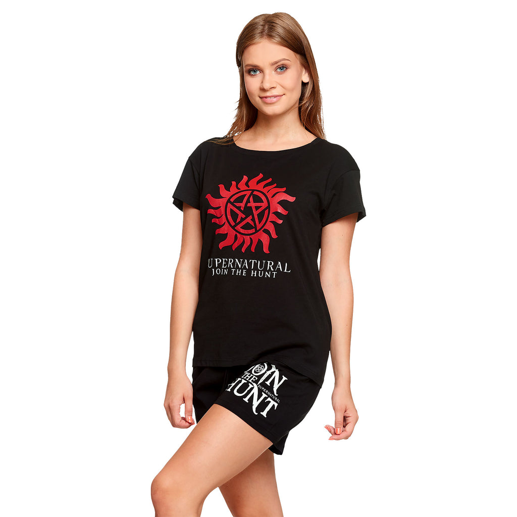 Produktbild Supernatural - Anti Possession Symbol Pyjama kurz Damen