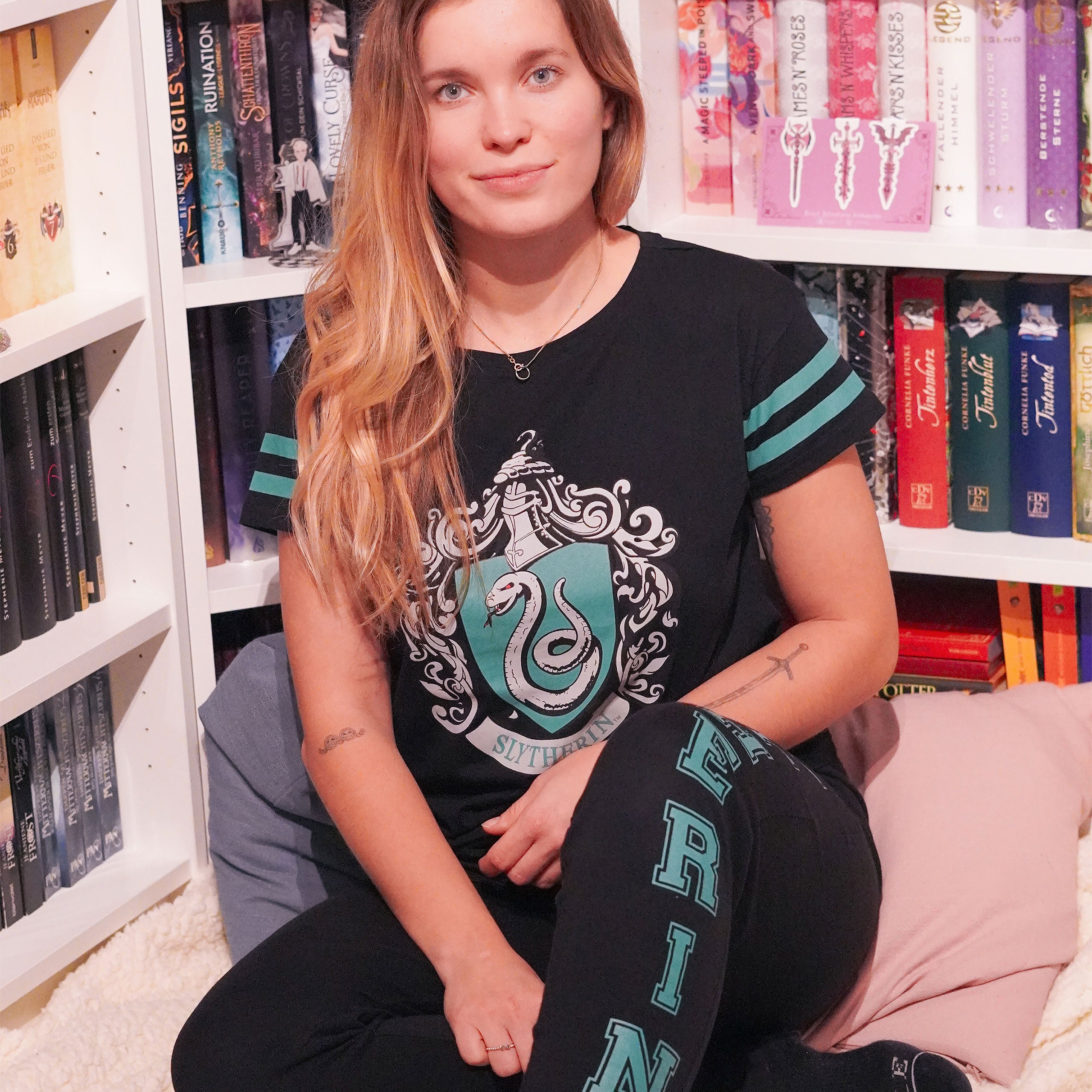 Produktbild Harry Potter - Slytherin Wappen Pyjama Damen