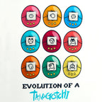 Produktbild Tamagotchi - Evolution of a Tamagotchi T-Shirt weiß
