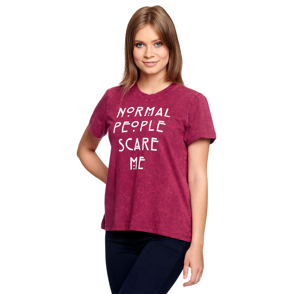 Produktbild American Horror Story - Normal People Scare Me T-Shirt Damen rot