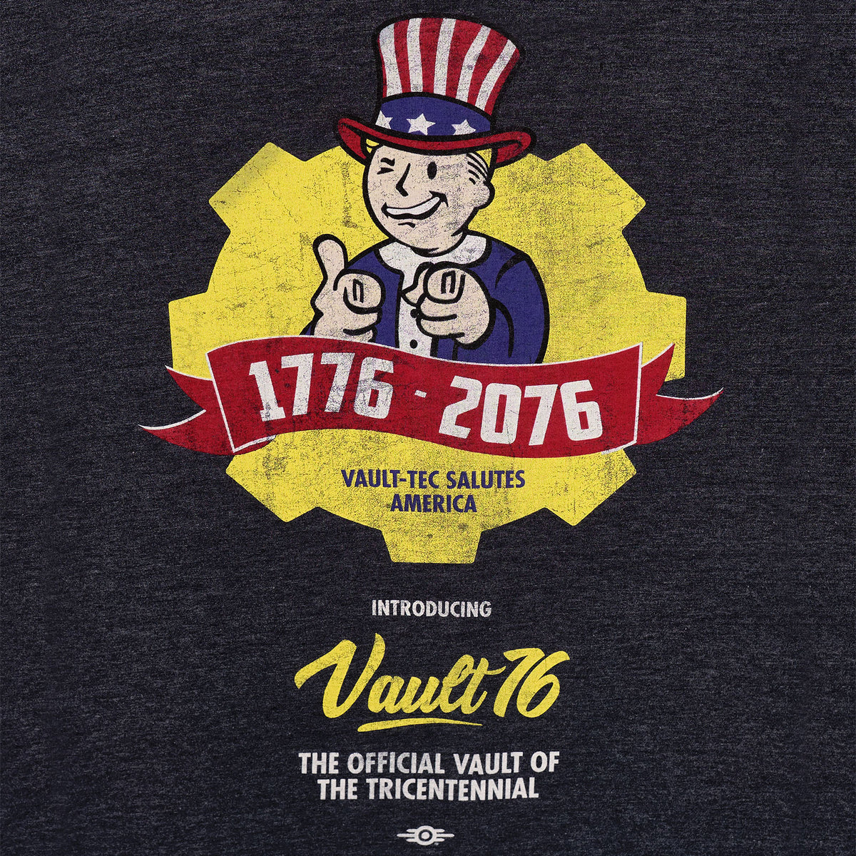 Produktbild Fallout - Vault 76 Poster T-Shirt blau