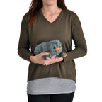 Produktbild Baby Niffler Plüsch Figur 22 cm grau - Phantastische Tierwesen