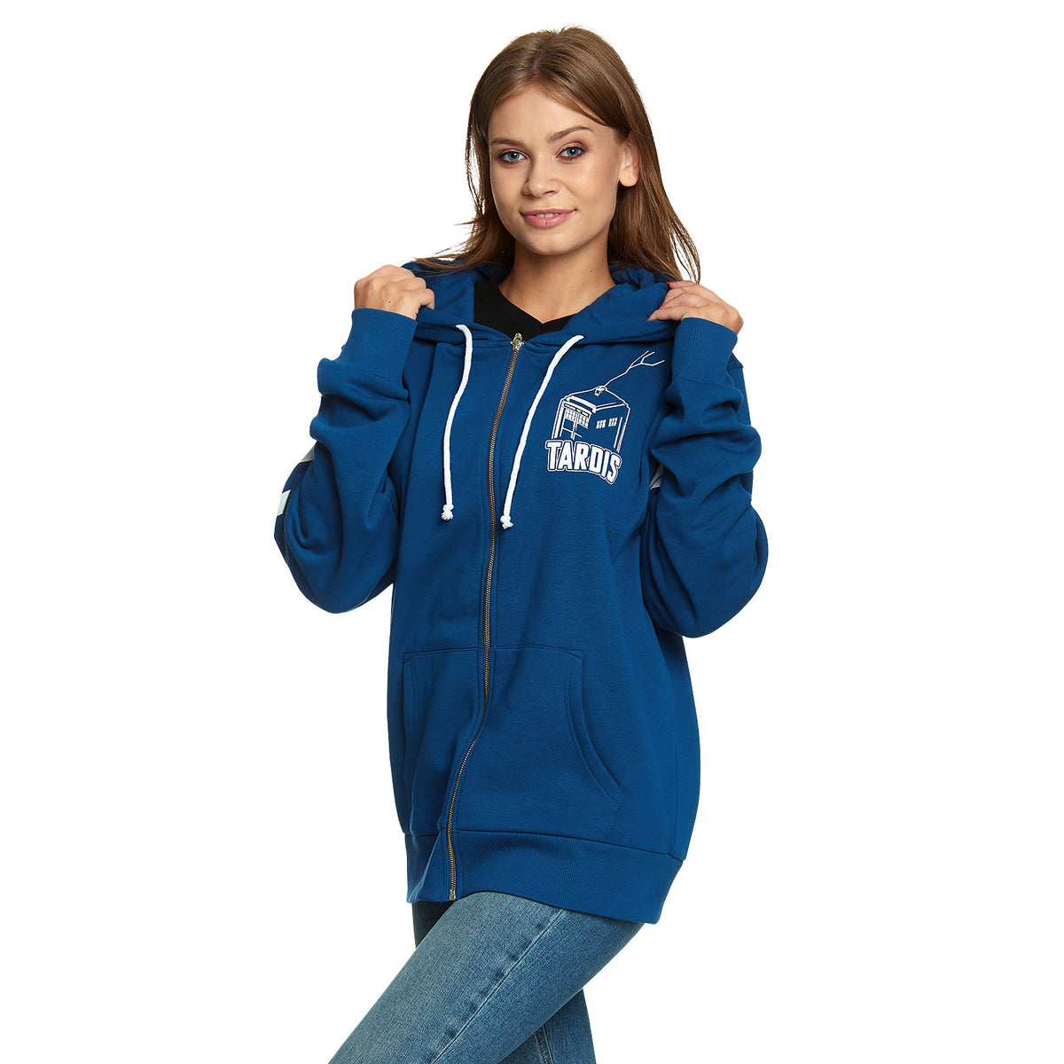 Produktbild Doctor Who - Tardis Kapuzenjacke blau