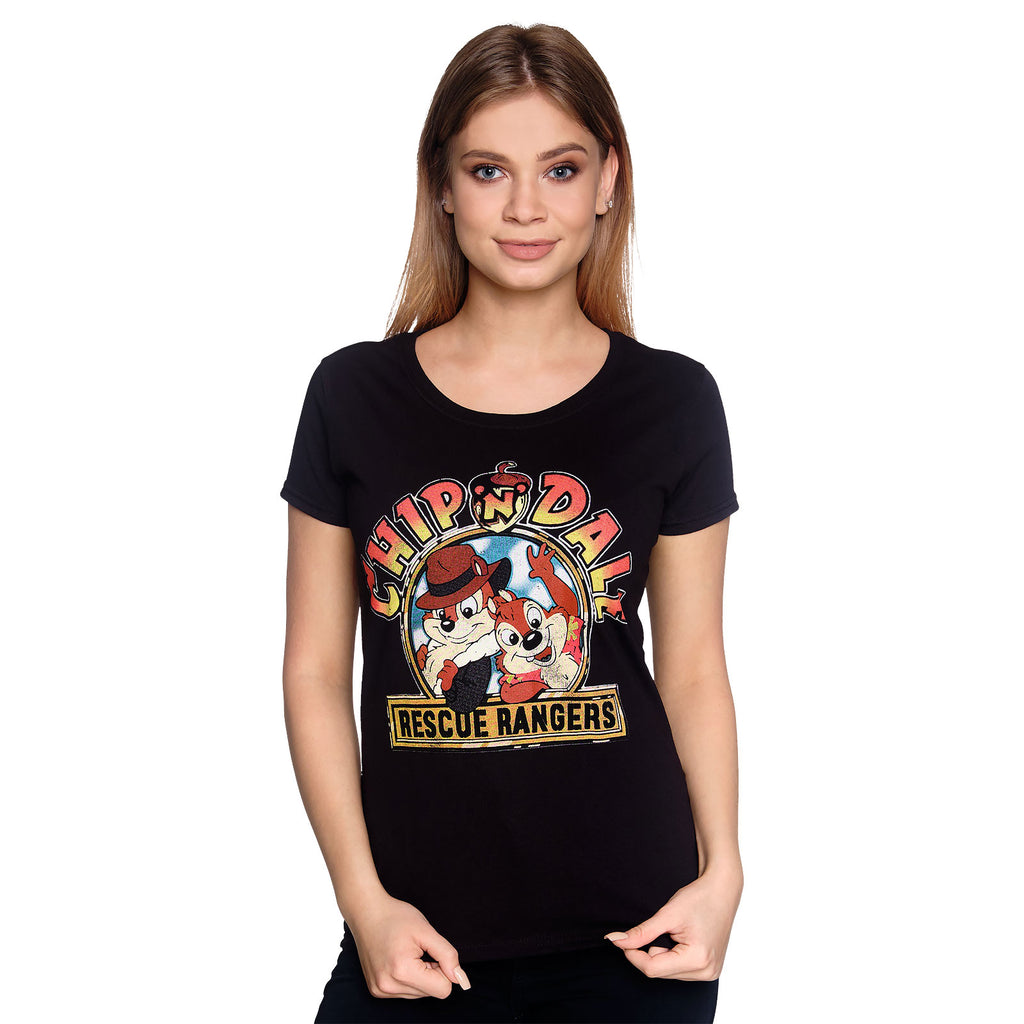 Produktbild Chip und Chap - Rescue Rangers T-Shirt Damen Loose Fit schwarz