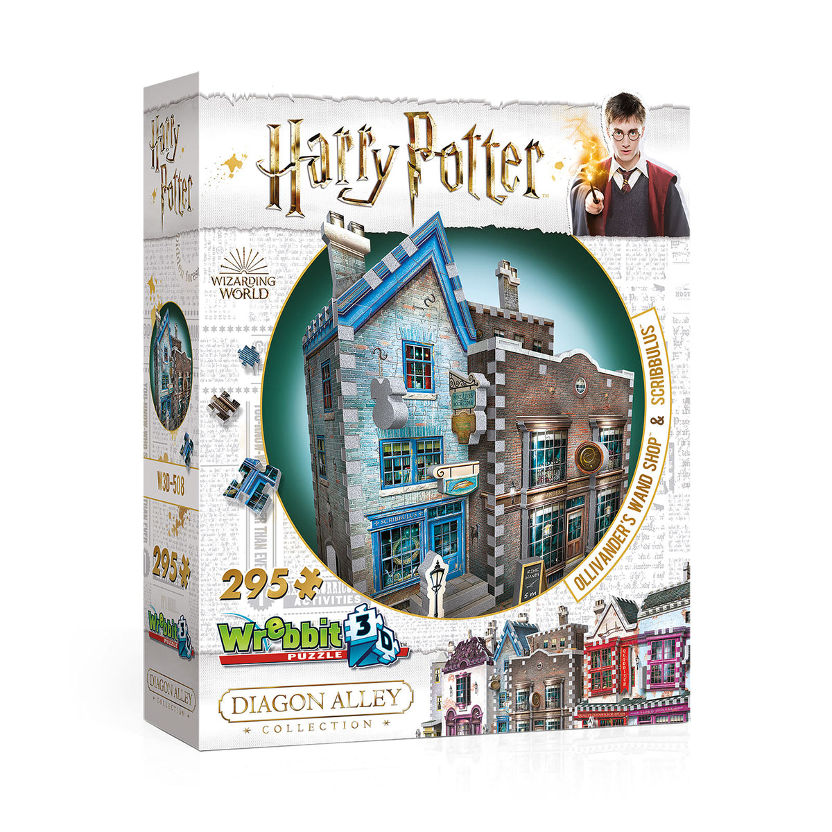 Produktbild Harry Potter - Ollivanders Zauberstabladen & Scribbulus' Schreibwaren 3D Puzzle