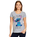 Product image Lilo & Stitch - Aliens Exists Women's T-Shirt Grey