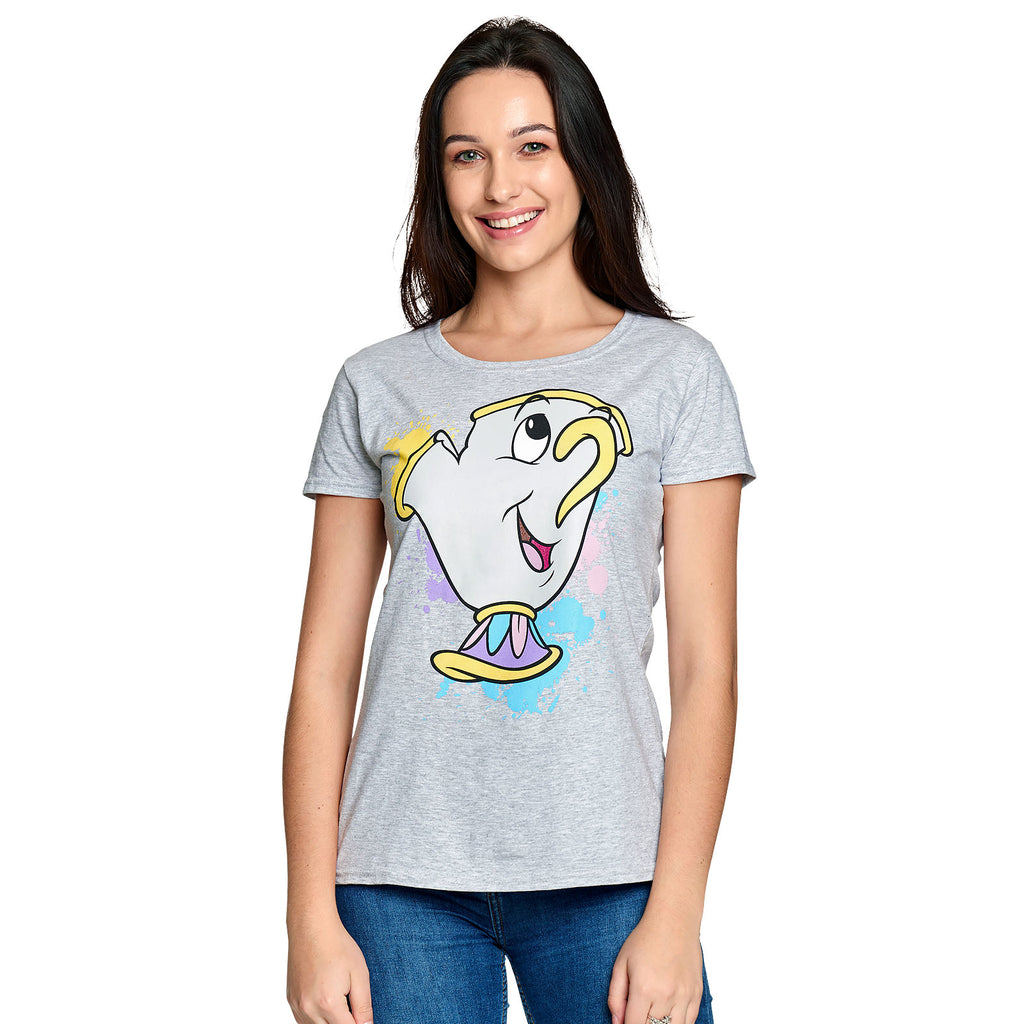 Produktbild Die Schöne und das Biest - Tassilo Splatter T-Shirt Damen grau