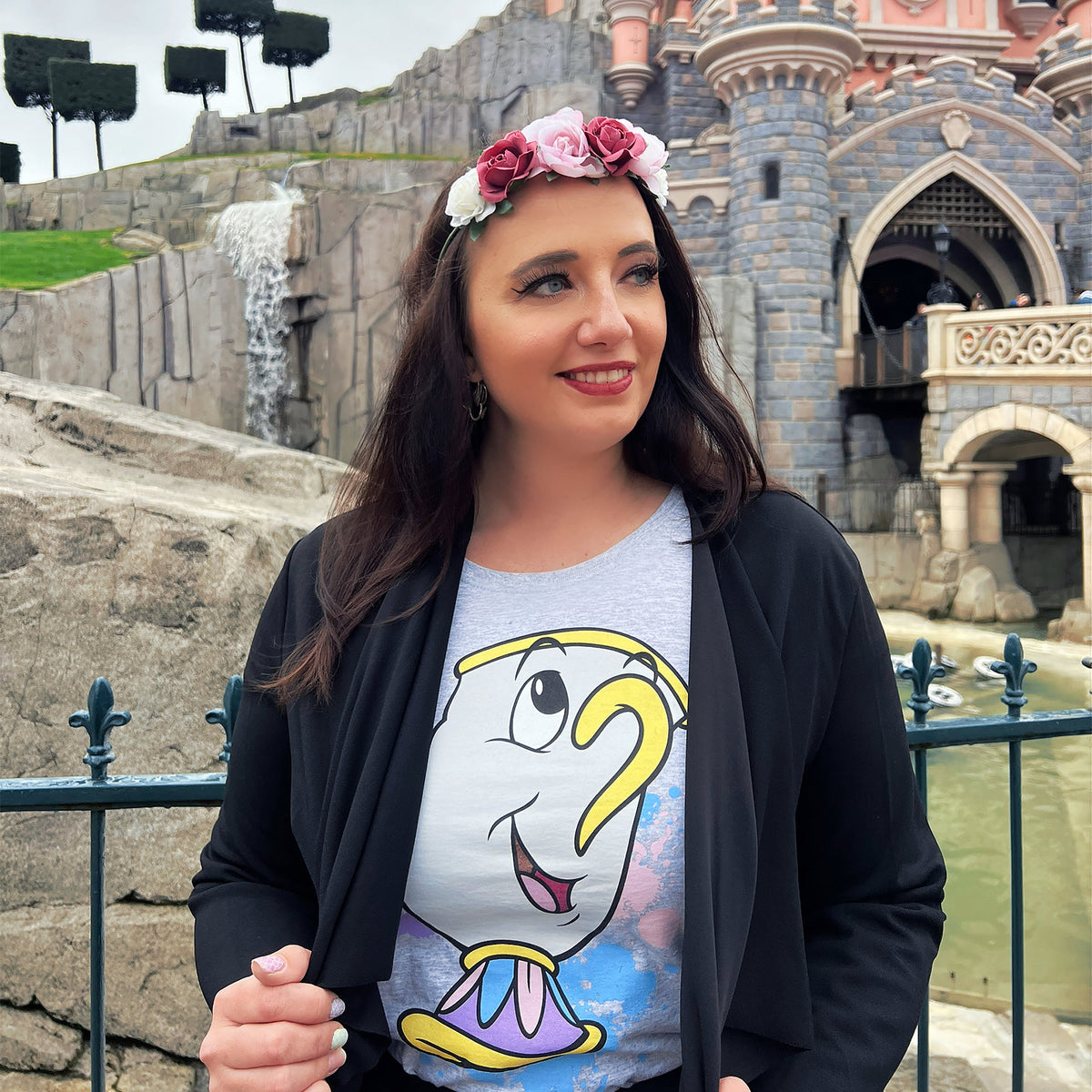 Produktbild Die Schöne und das Biest - Tassilo Splatter T-Shirt Damen grau